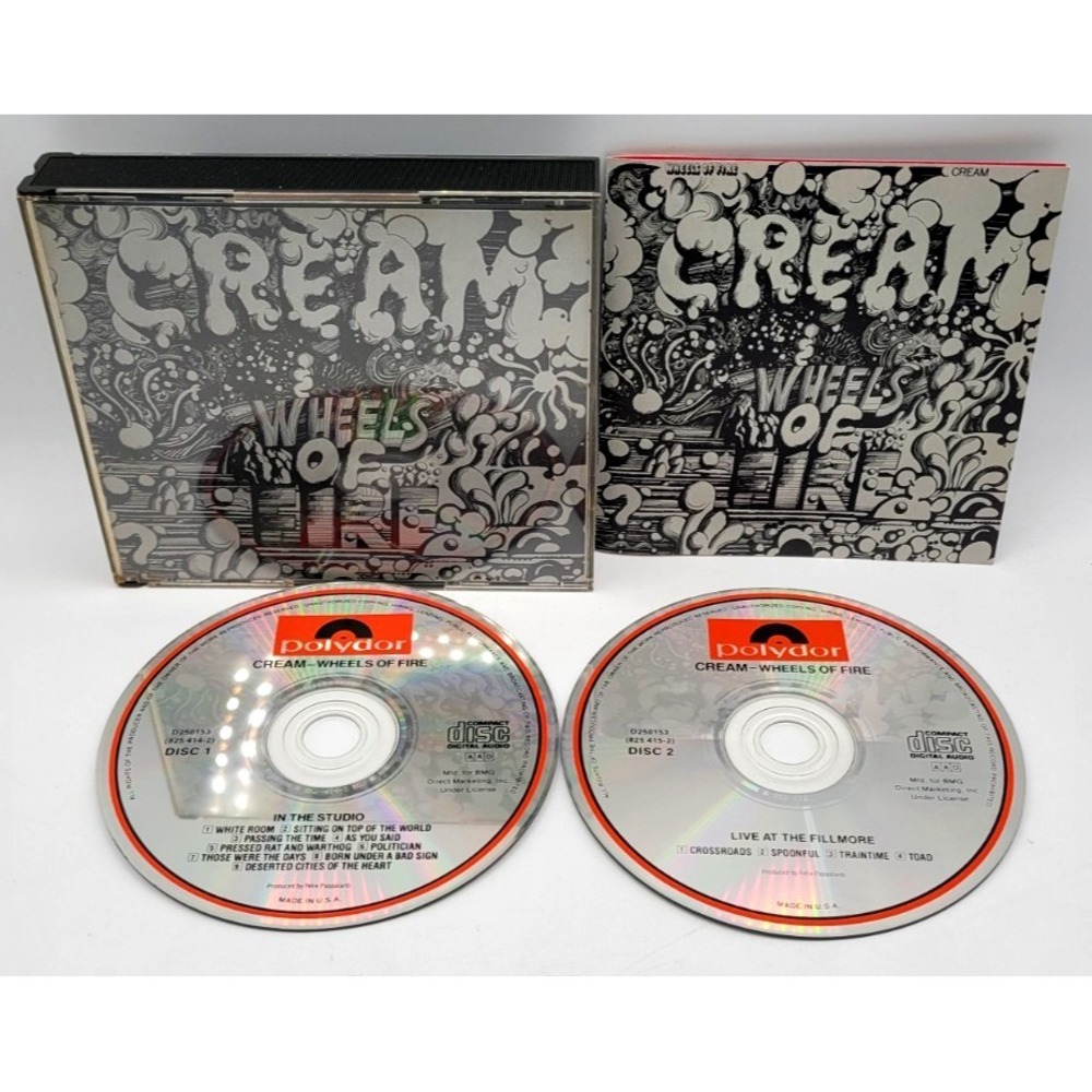 Cream - Wheels of Fire (CD 2 Discs W/Insert Early Press Polydor/Polygram)